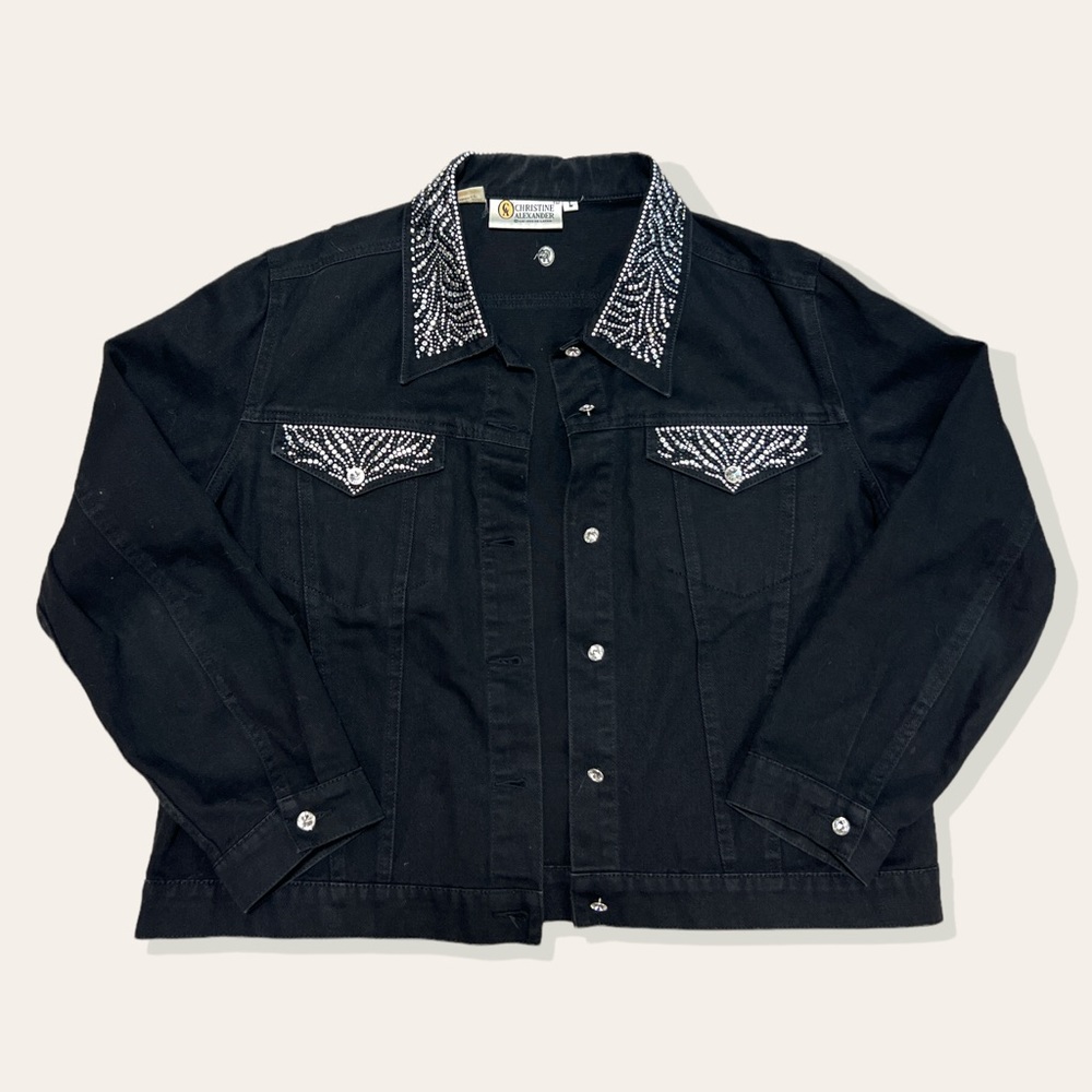 Rhinestone Jean Jacket